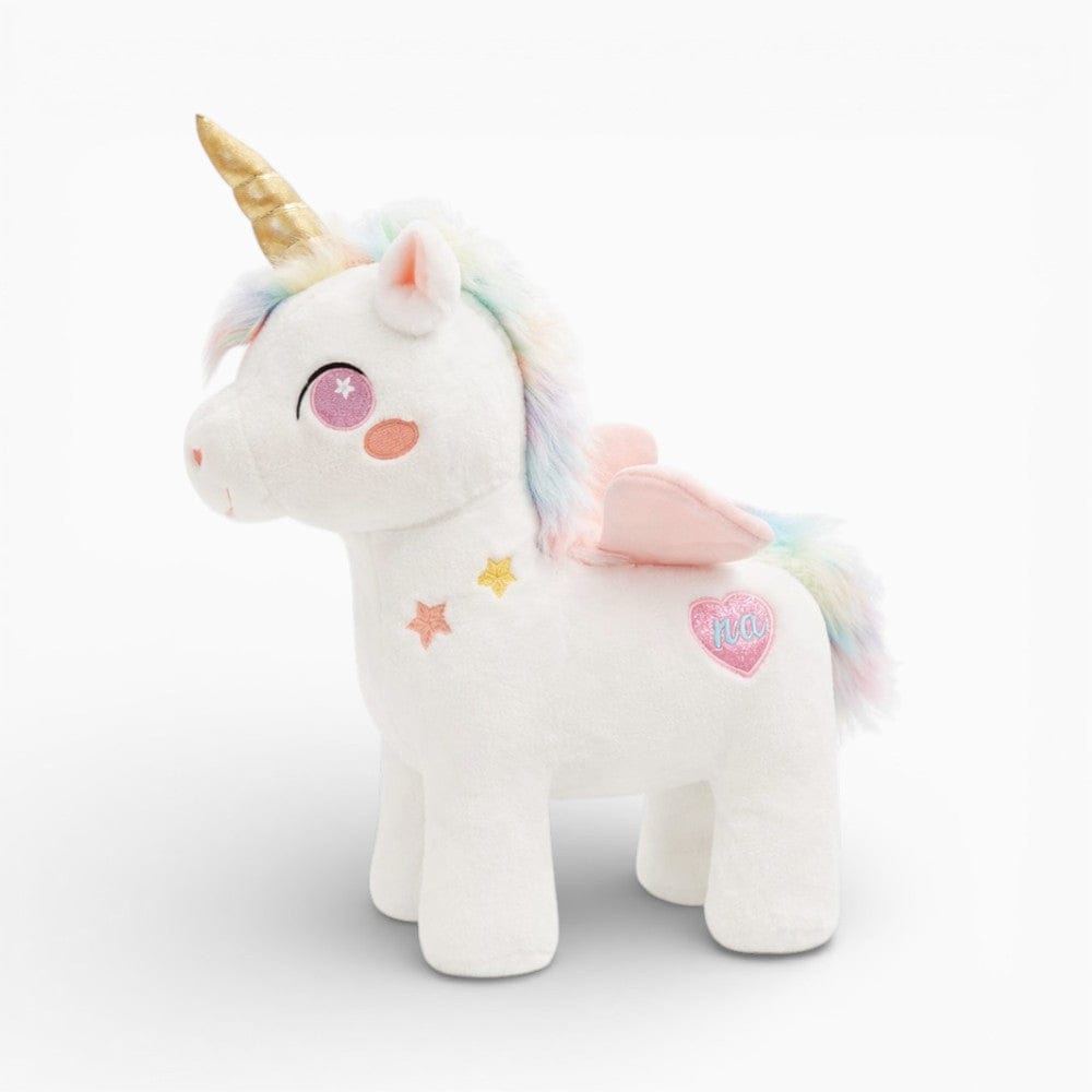 kuscheltierland Weiß / 25 cm Einhorn Kuscheltier weiß mit Flügeln