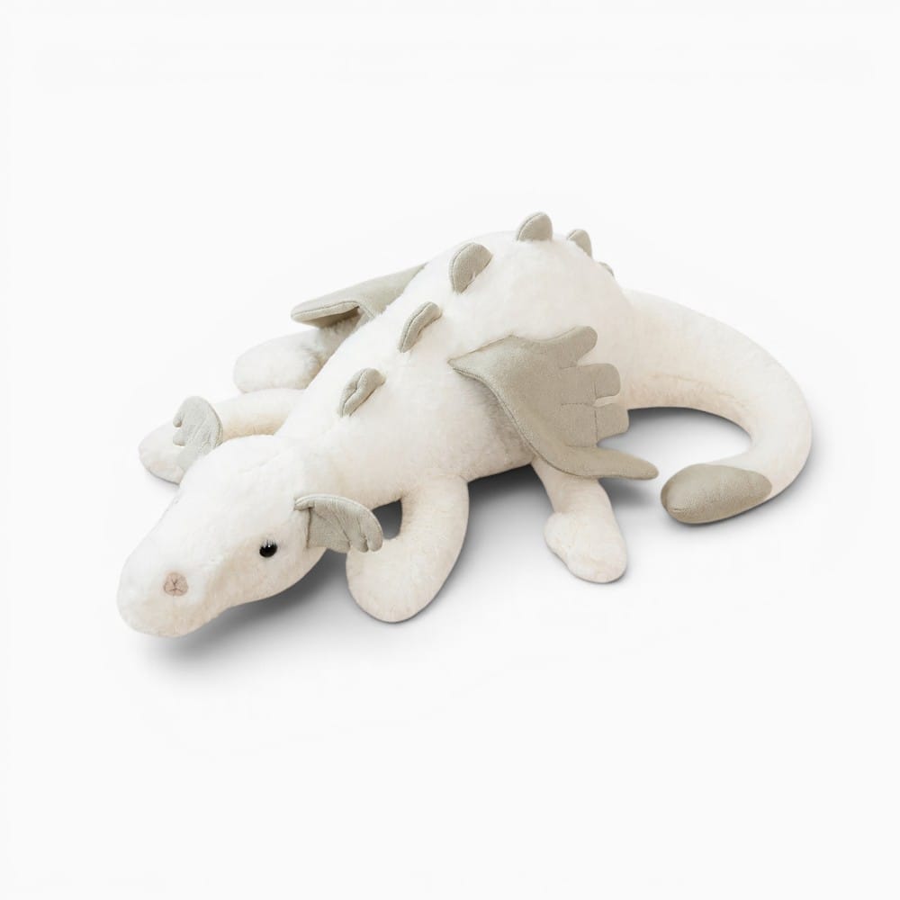 kuscheltierland Weiß / 27-30cm 30/50/70/90cm Flying Dragon Action Figure Stuffed Toy Flying Wings Dinosaur Rag Doll White Green Blue Pink Dinos Birthday Gift