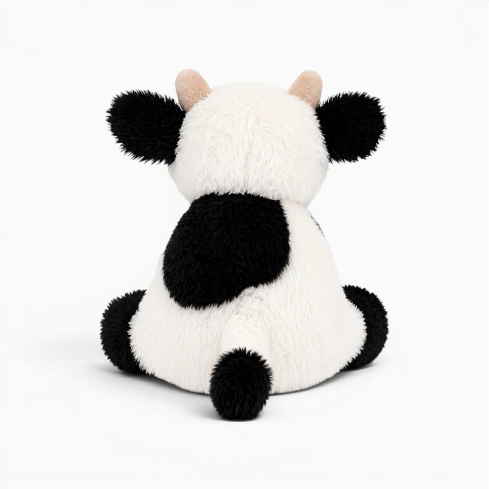 kuscheltierland Weiß / 30cm 7.87in Cuddly Cow Plush Toy Soft Snuggly Stuffed Animal for Children Cute Silly Cow Doll Kawaii Cattle Plush Kids Birthday Gifts