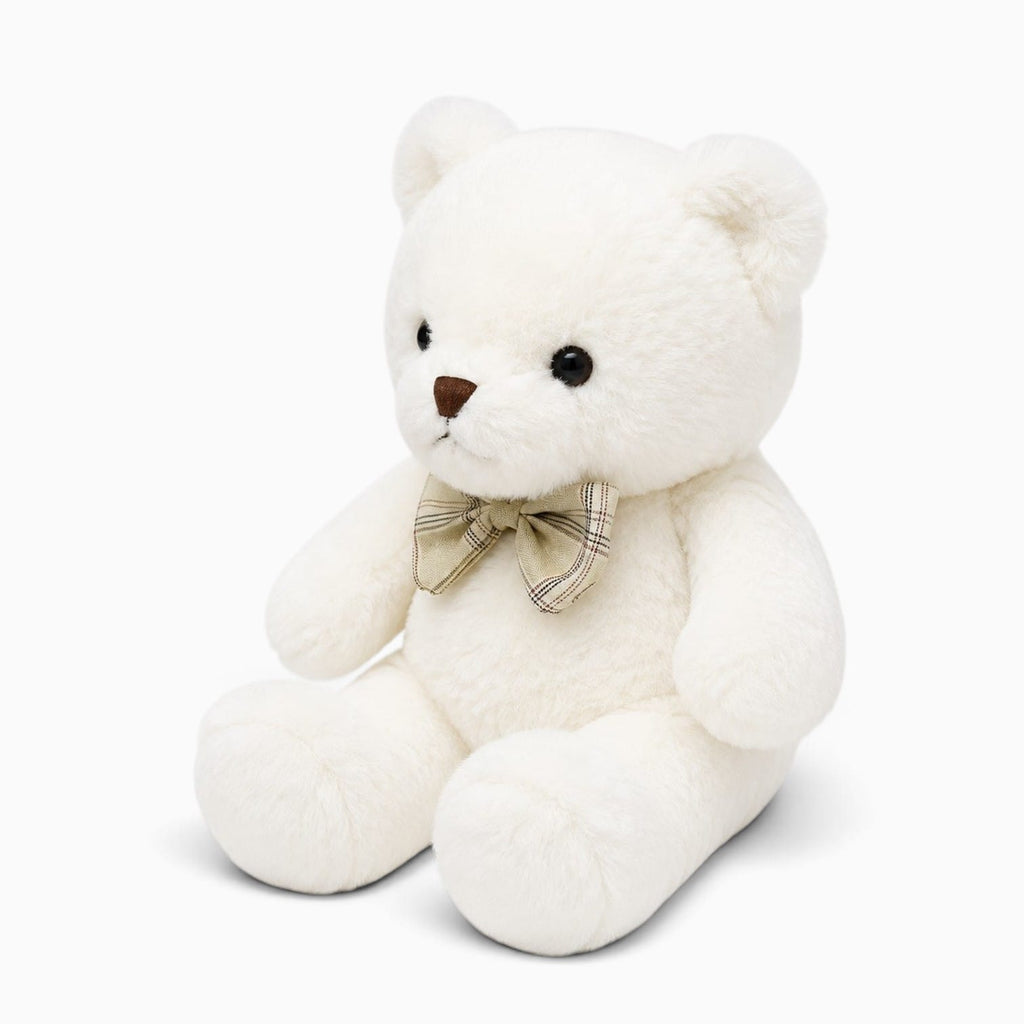 kuscheltierland Weiß / 30cm Kleiner weißer Teddybär aus Plüsch