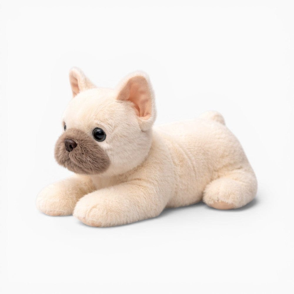 kuscheltierland Weiß / 30cm Liegende Französische Bulldogge Kuscheltier