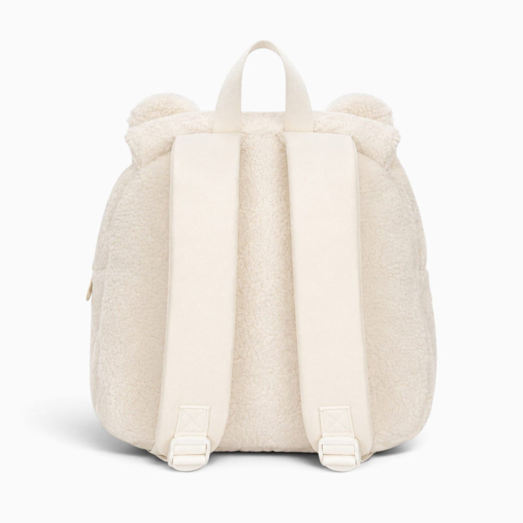 kuscheltierland Weiß / 30x30x10cm Weißer Plüsch-Rucksack mit Bärenmotiv