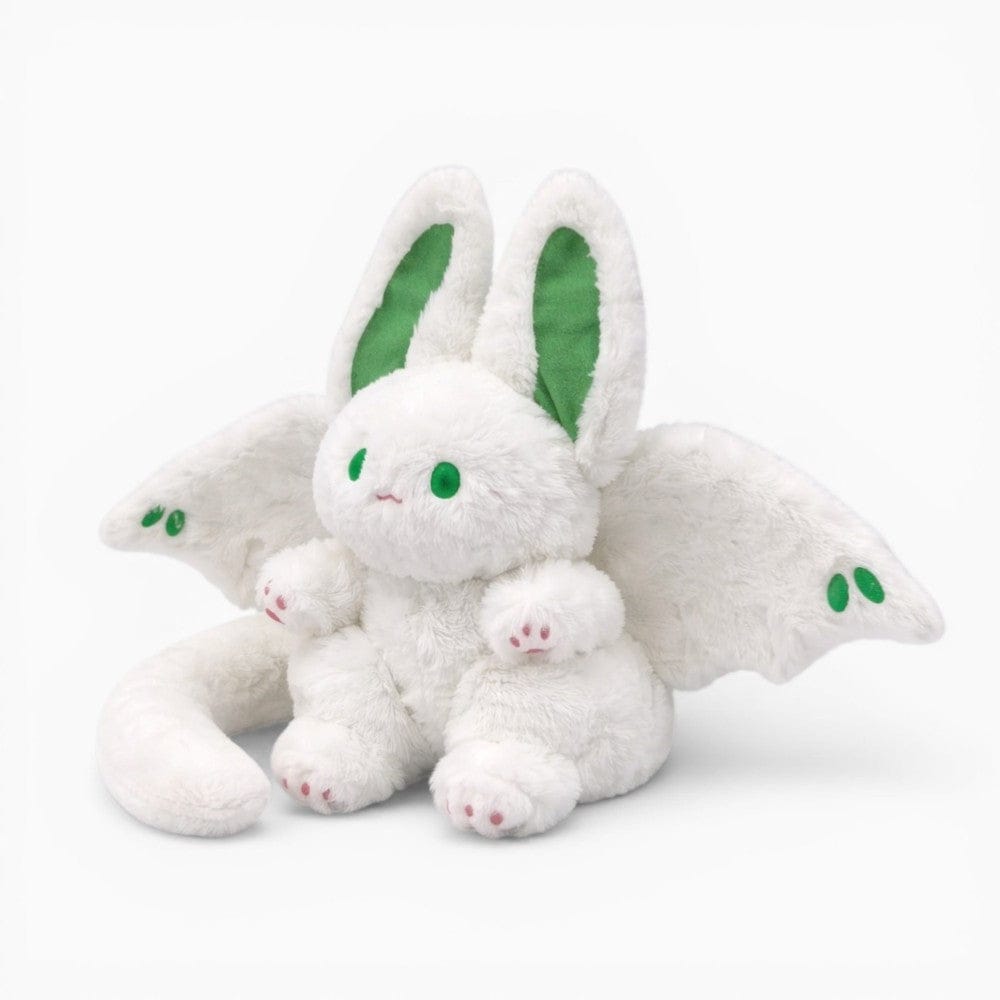 kuscheltierland Weiß / 35 cm Fledermaus Kuscheltier mit großen Ohren Kawaii