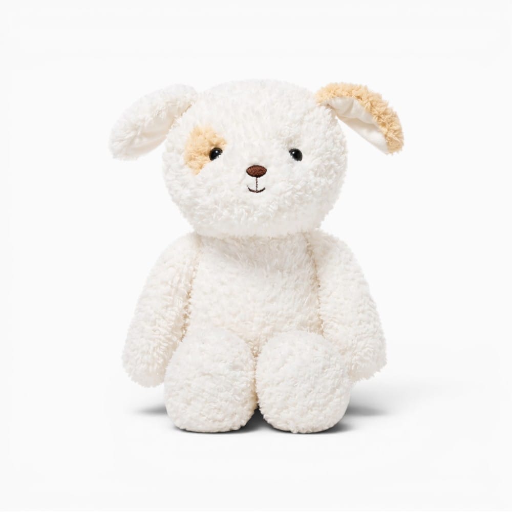 kuscheltierland Weiß / Etwa 30 cm Kids Cuddly Animal Plush Toy Super Soft Fluffy Dog Monkey Rabbit Sheep Stuffed Animal Soothing Toys for Toddlers Bedroom Decor