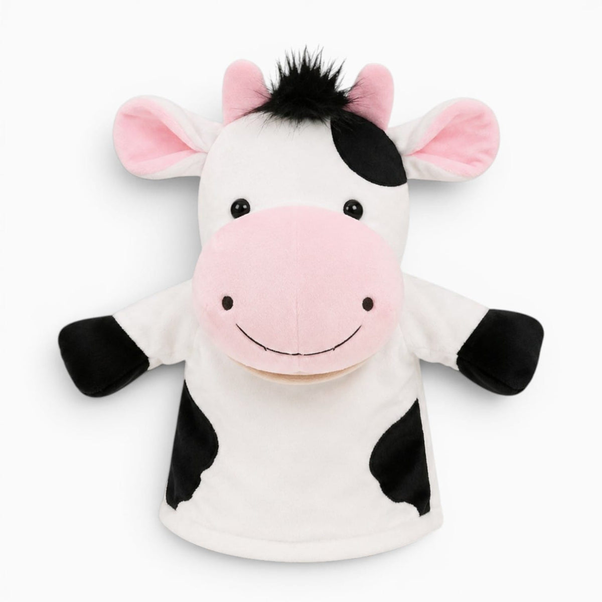 kuscheltierland Weiß Kuh Handpuppe Kuscheltier