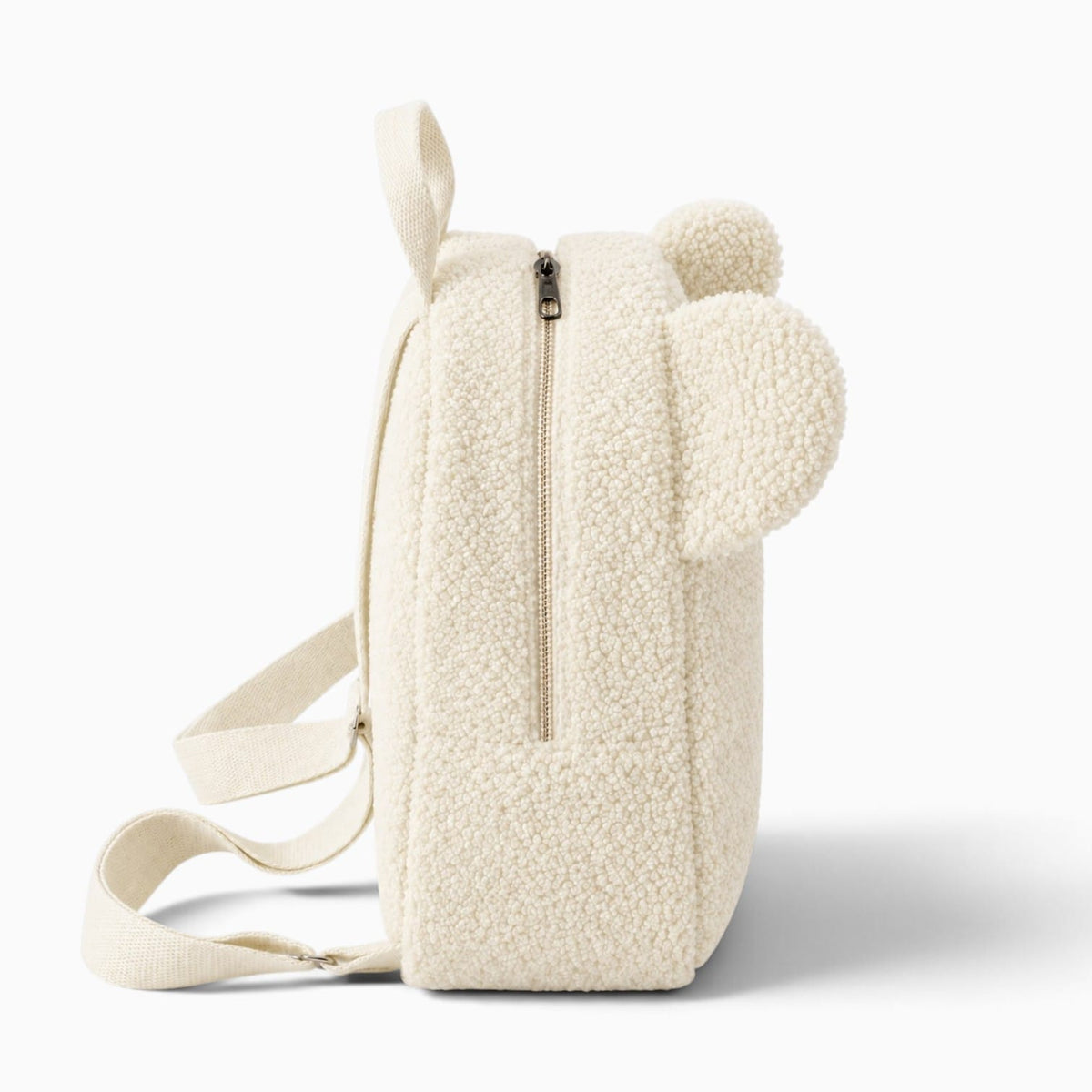 kuscheltierland Weiß Weißer Plüsch-Rucksack mit Bärenohren