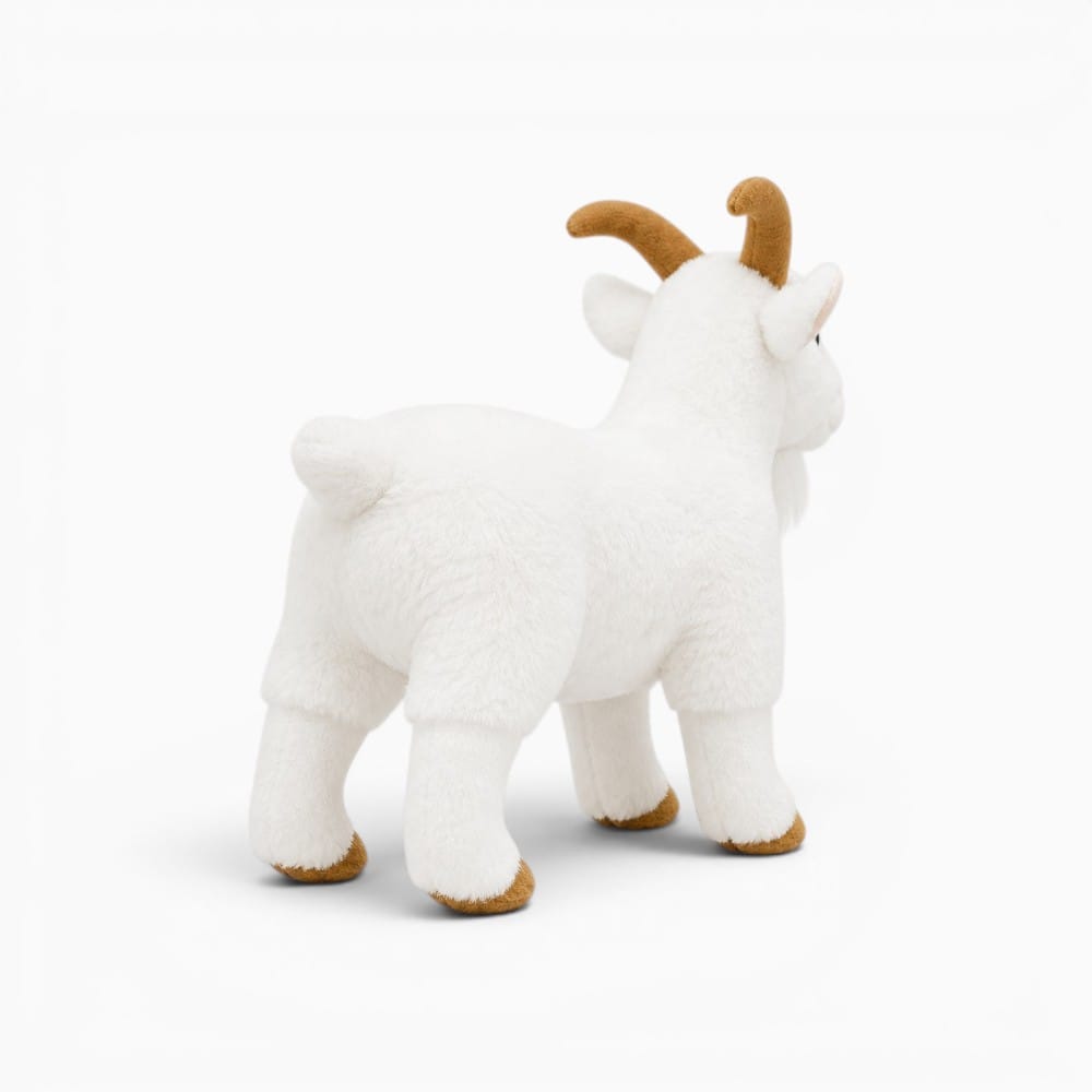 kuscheltierland with opp bag / China Mainland White Goat High Fidelity Anime Cute Plushie Sheep Plush Toys Lifelike Animals Simulation Stuffed Doll Kawai Toy Gifts For Kids
