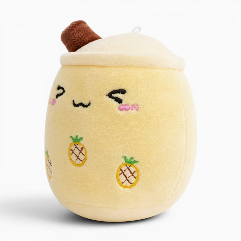kuscheltierland Yellow 12cm Simulation Milk Tea Cup Bubble Tea Plush Toy Pillow Small Stuffed Animals Pearl Milk Tea Cute Funny Doll Creative Decoration Toy